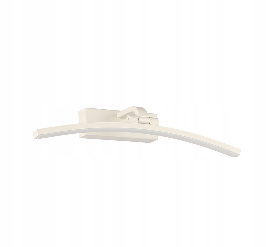 Kinkiet LED biały nad okragłe lustro 60 cm