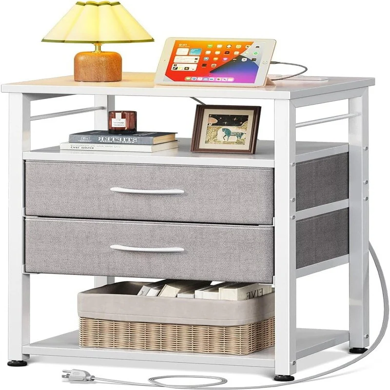 Night Stand with Charging Station