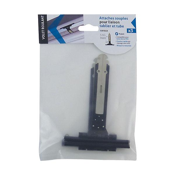 Attache souple vendue par 3 pour liaison tablier et tube Acbat