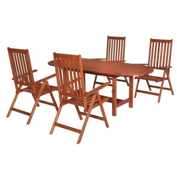 Gartenmöbel-Diningset »Vitoria«, 5 tlg., 4 Sitzplätze, Eukalyptus