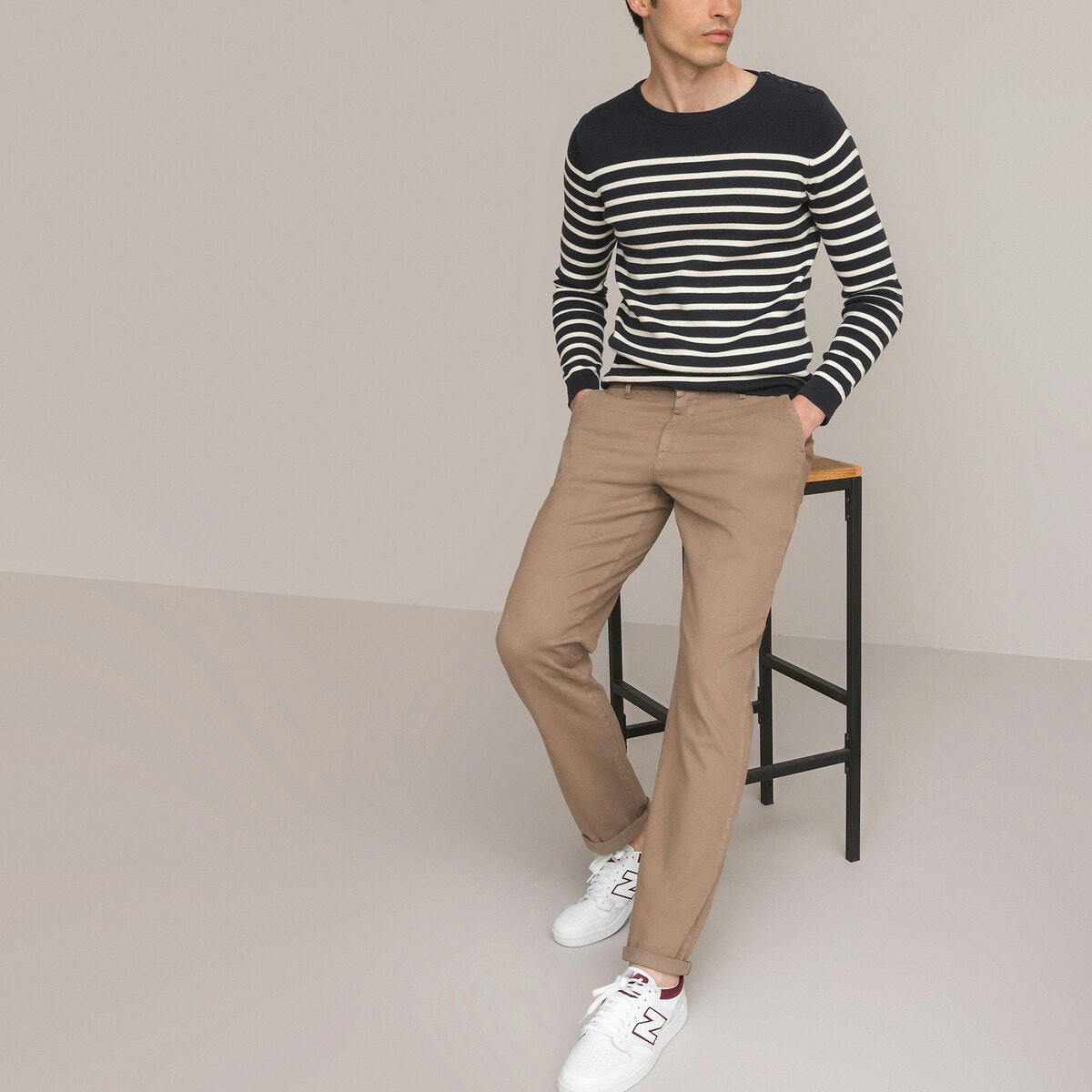 Pull marinière Signature, en coton bio
