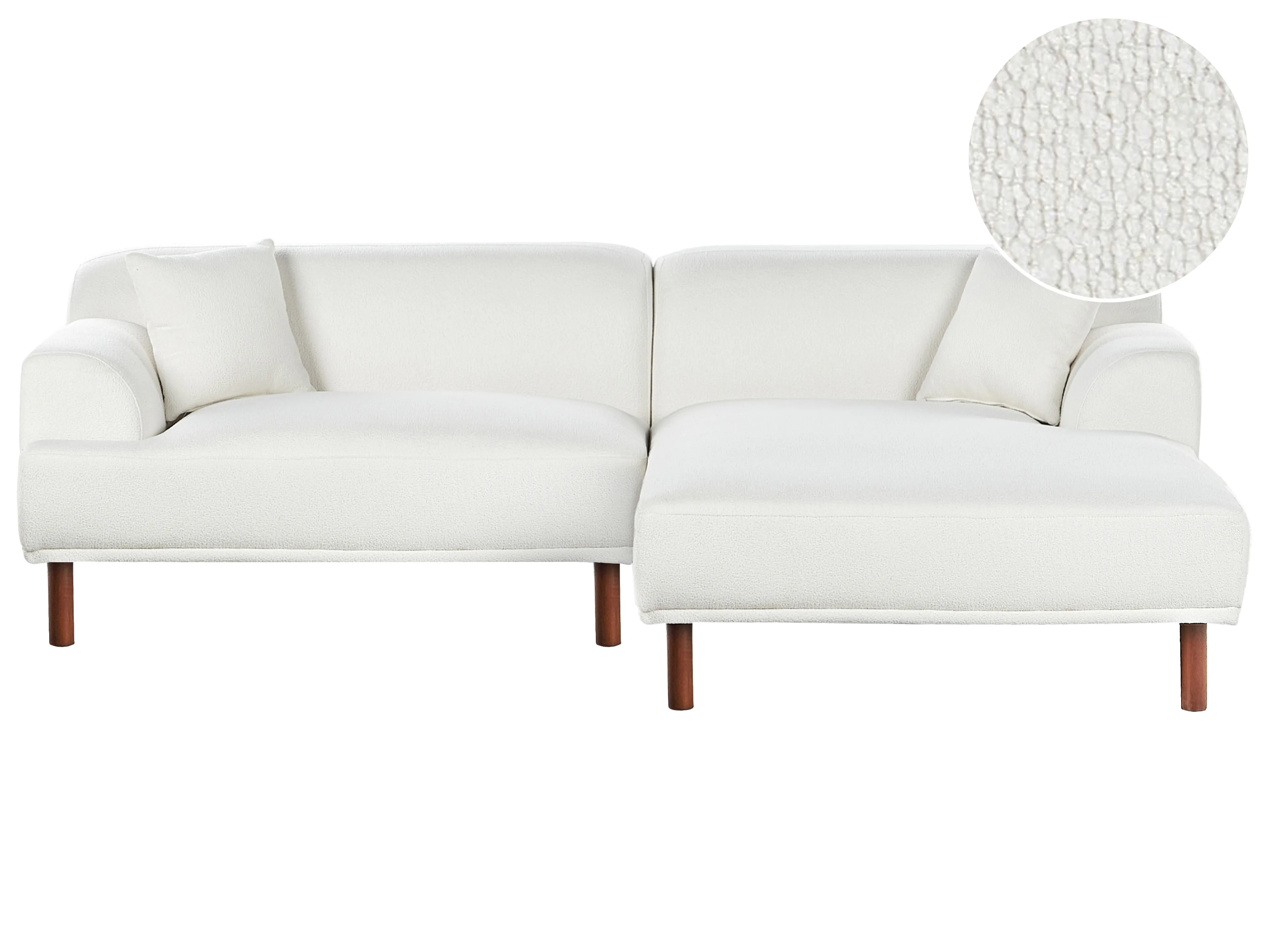 Ottoman HOLT Boucle White