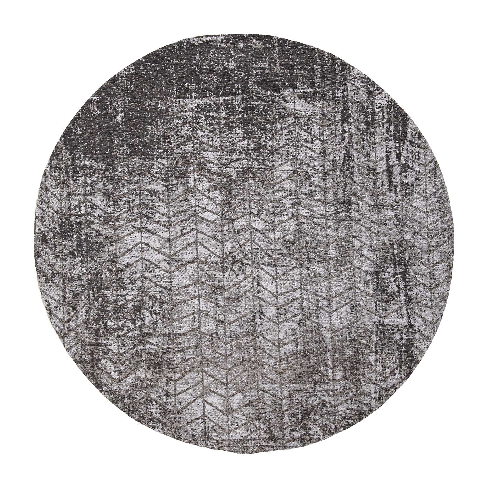 Ecorugs vloerkleed Harlem Contrast - zwart - 140x140cm