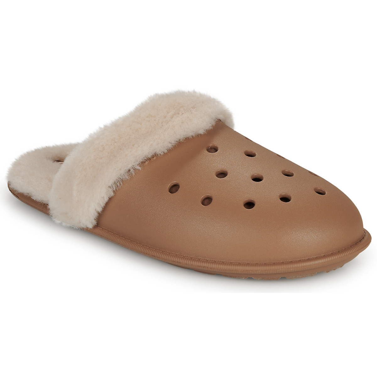 Crocs - Classic Fuzz Scuff - Beige