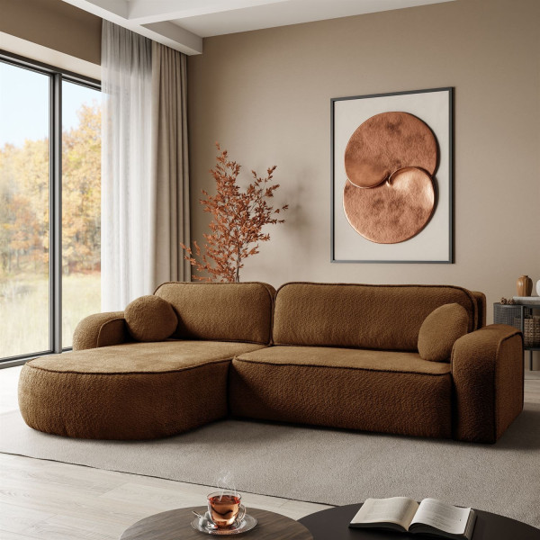 Rozkładany narożnik VENUS II z pojemnikiem, Coral 35
