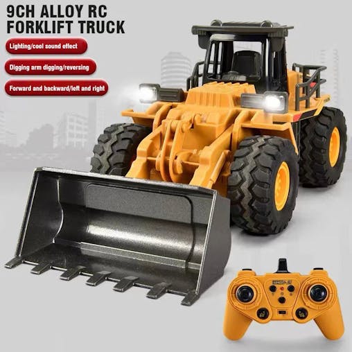 NNEOBA 2.4G Alloy Remote Control Dump Bulldozer