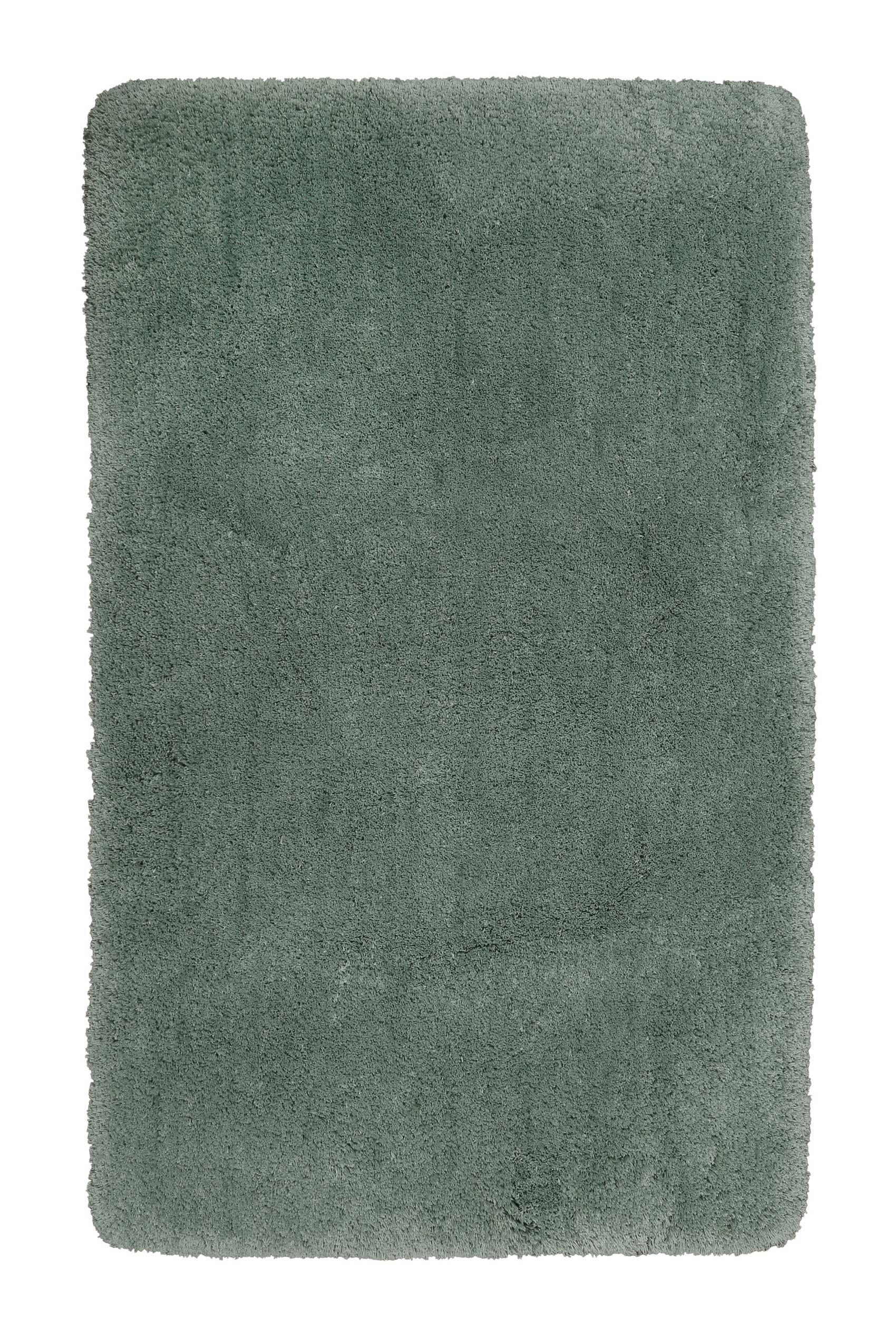 PORTO AZZURRO - Tapis de bain microfibre très doux uni vert sauge 80x150