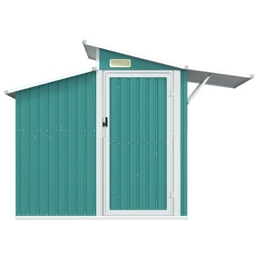 NNEVL Garden Shed Green 270x130x208.5 cm Galvanised Steel