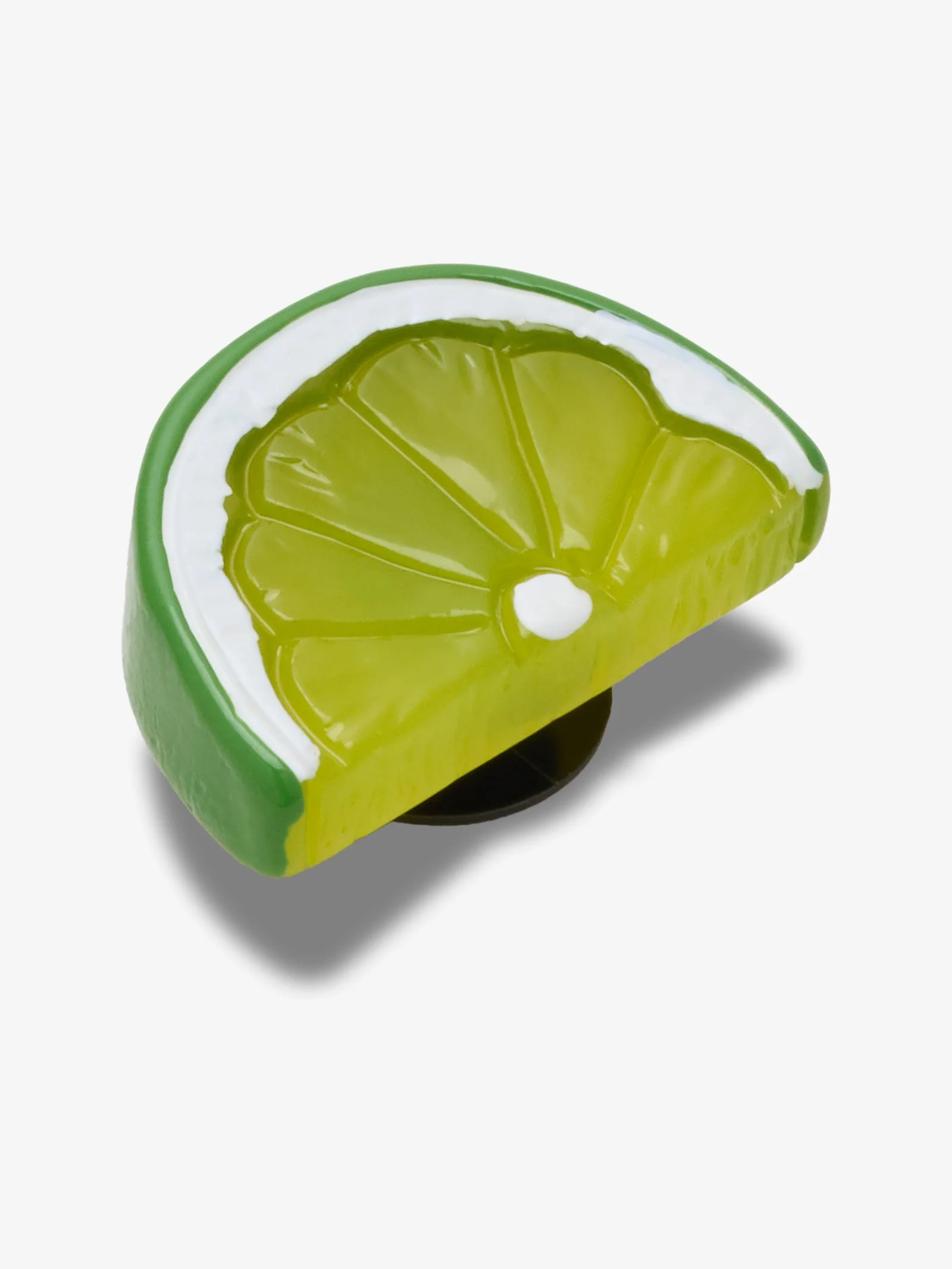 Shiny Lime Slice Shoe Charm