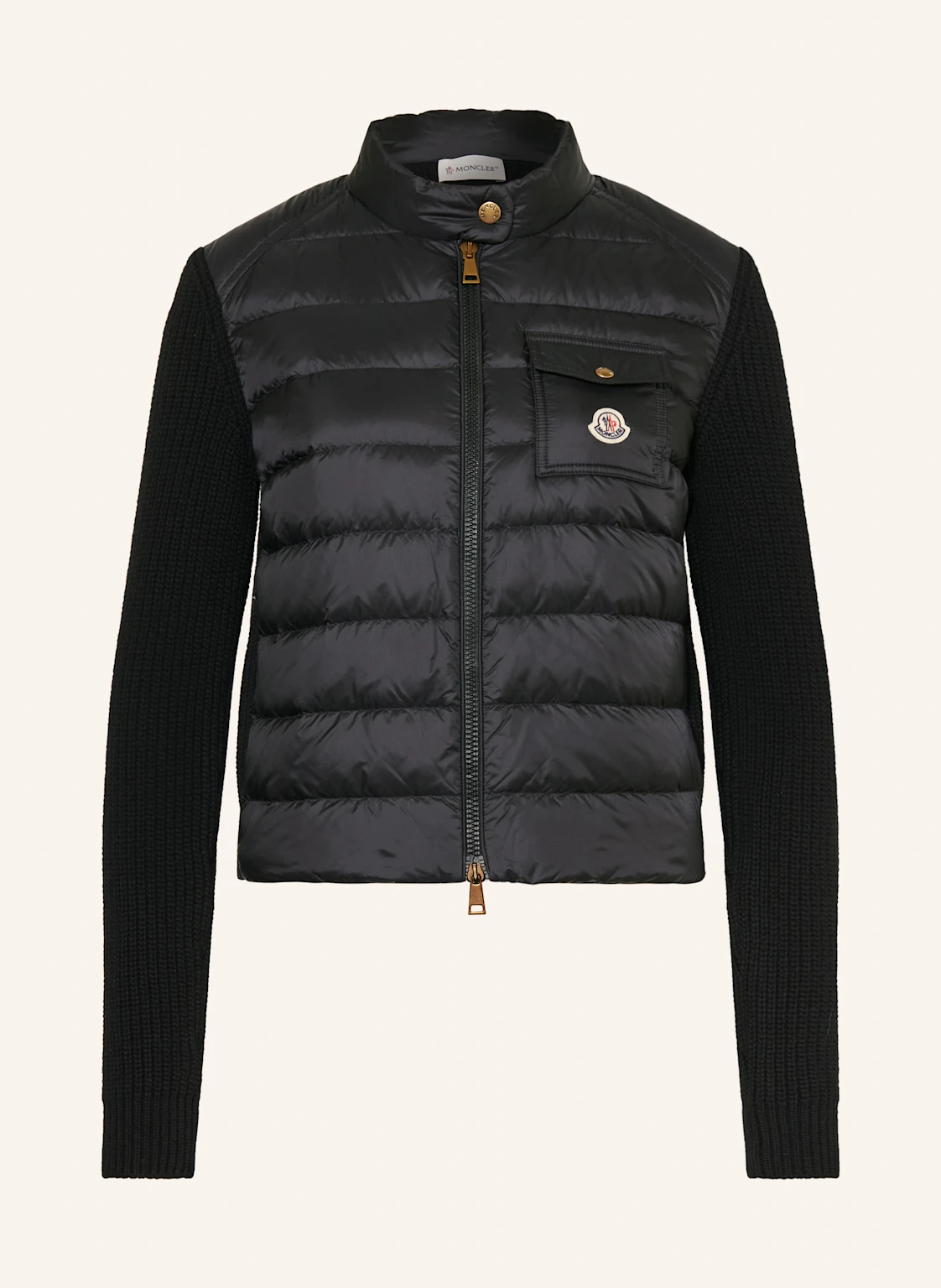 MONCLER Daunenjacke im Materialmix
