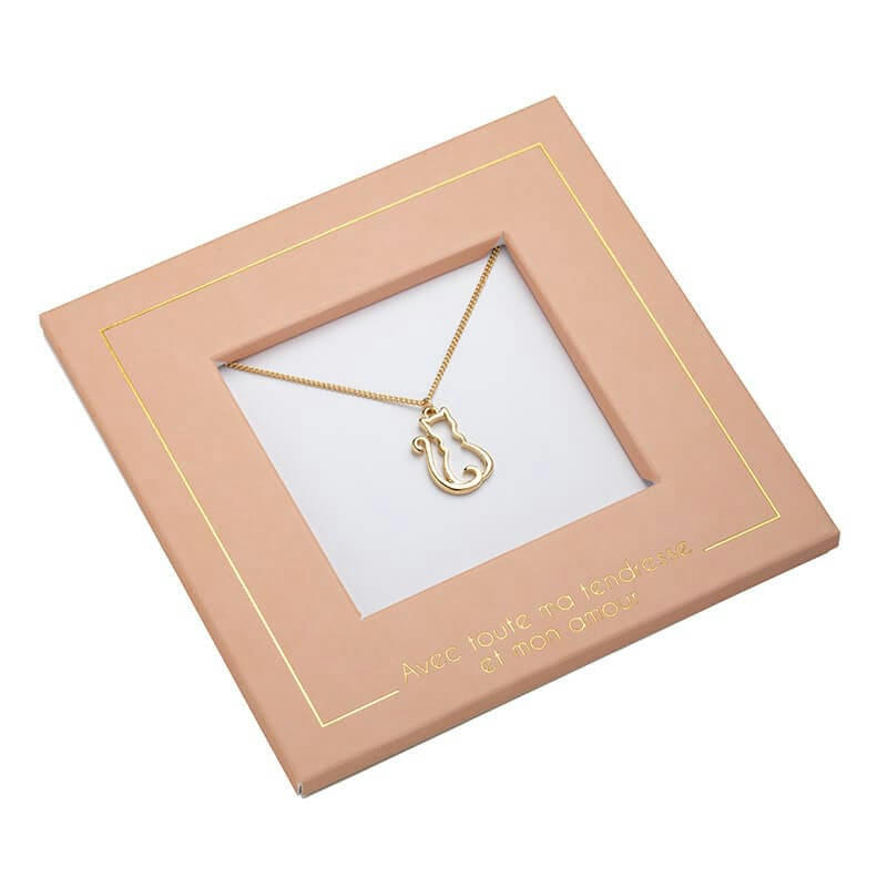 - Carte bijou collier chaton