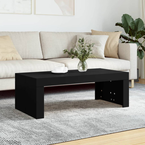 Stolik Kawowy Ława Stół Czarny 102x50x36 Do Salonu Do Pokoju