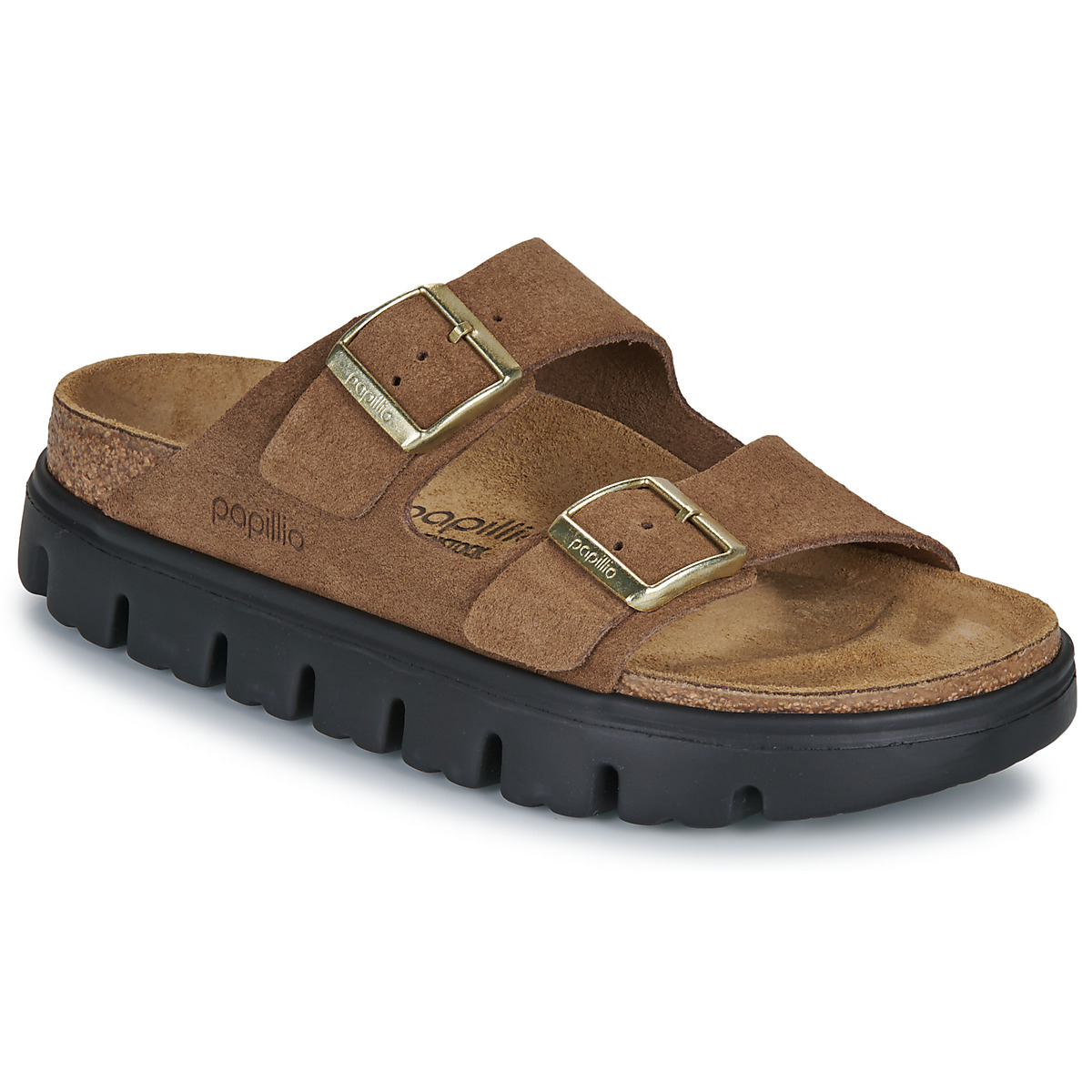 Papillio - Arizona Chunky Suede - Suede / Dark / Tea /  black