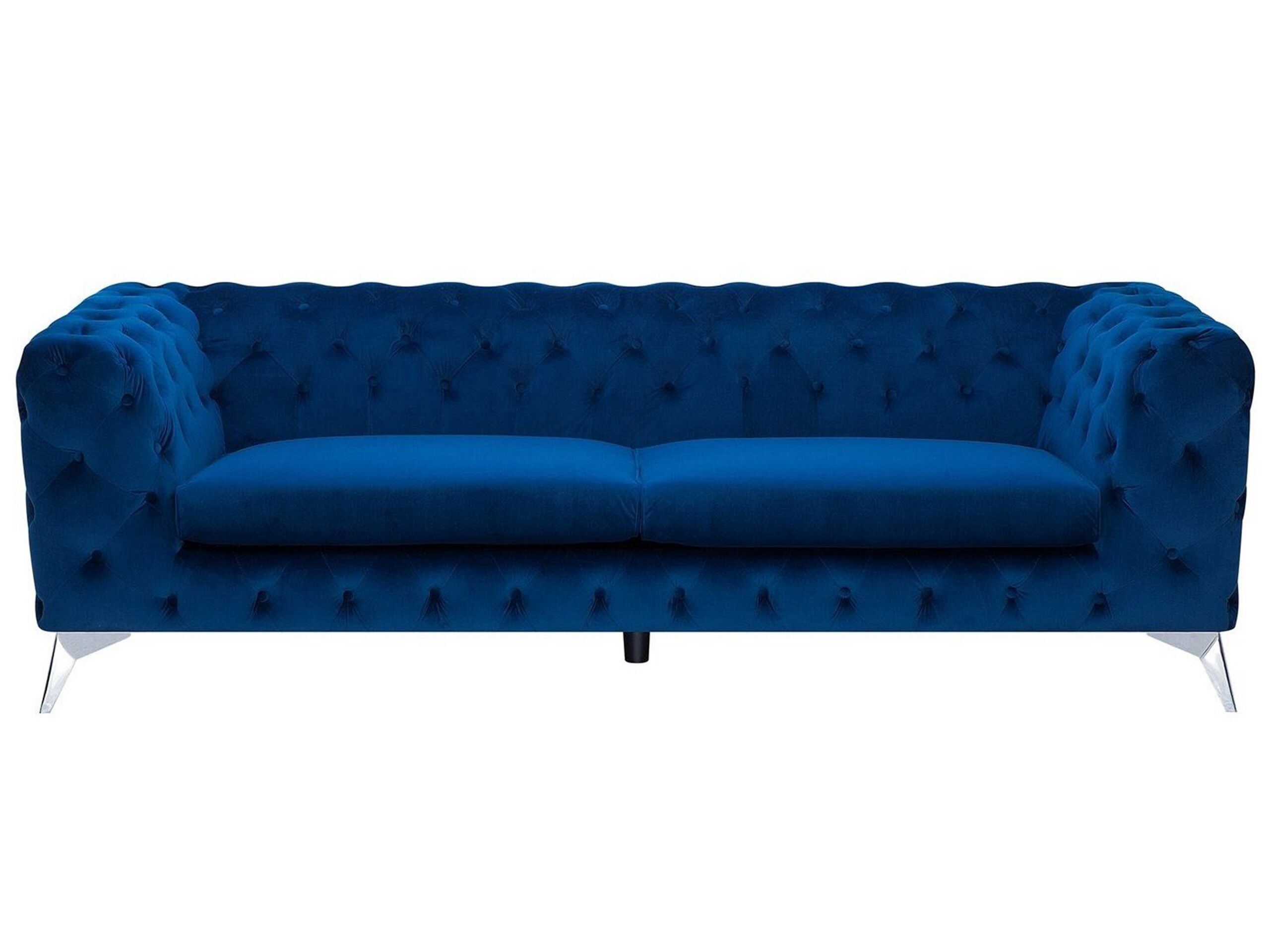 Sofa kanapa welurowa elegancka granatowa