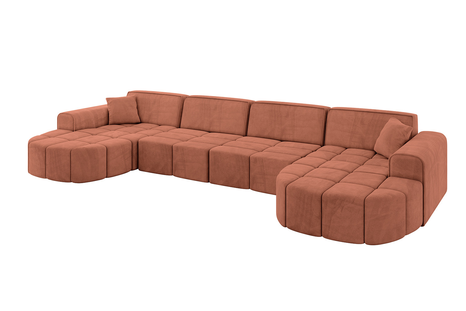 Narożnik uniwersalny bez funkcji spania LIVO-U1 - 400x173x79,5 Morelowy