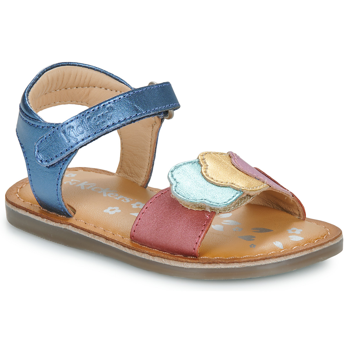 Kickers - DYASTAR - Marine / Metal / Multicolour