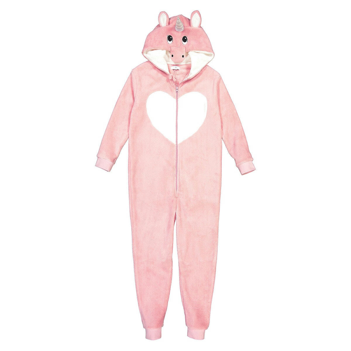 Surpyjama à capuche licorne en polaire