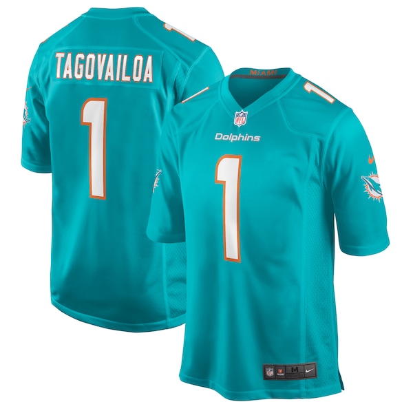 Tua Tagovailoa Miami Dolphins Nike Player Game Jersey - Aqua/White