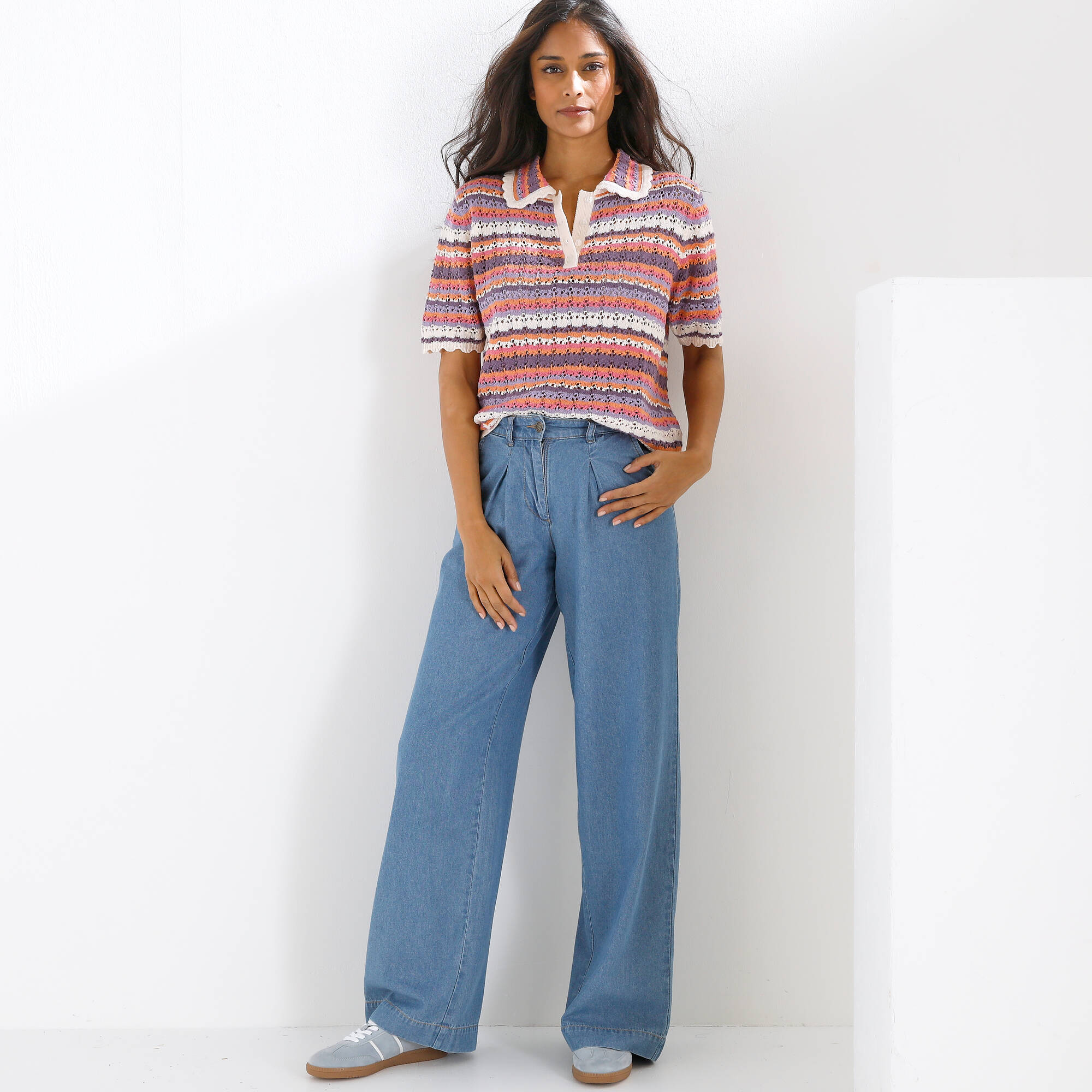 Jean large fluide