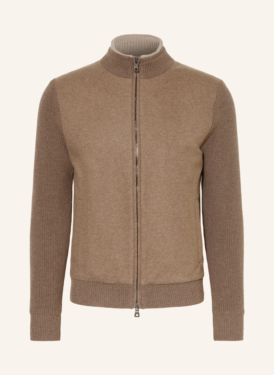 FIORONI Strickjacke im Materialmix