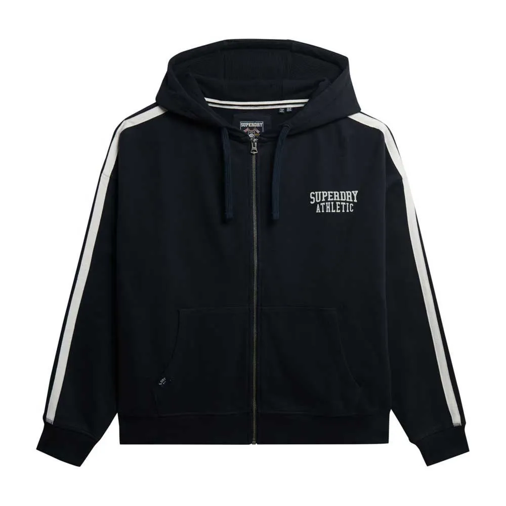 Superdry Athletic Essentials Relaxed Fit full zip sweatshirt