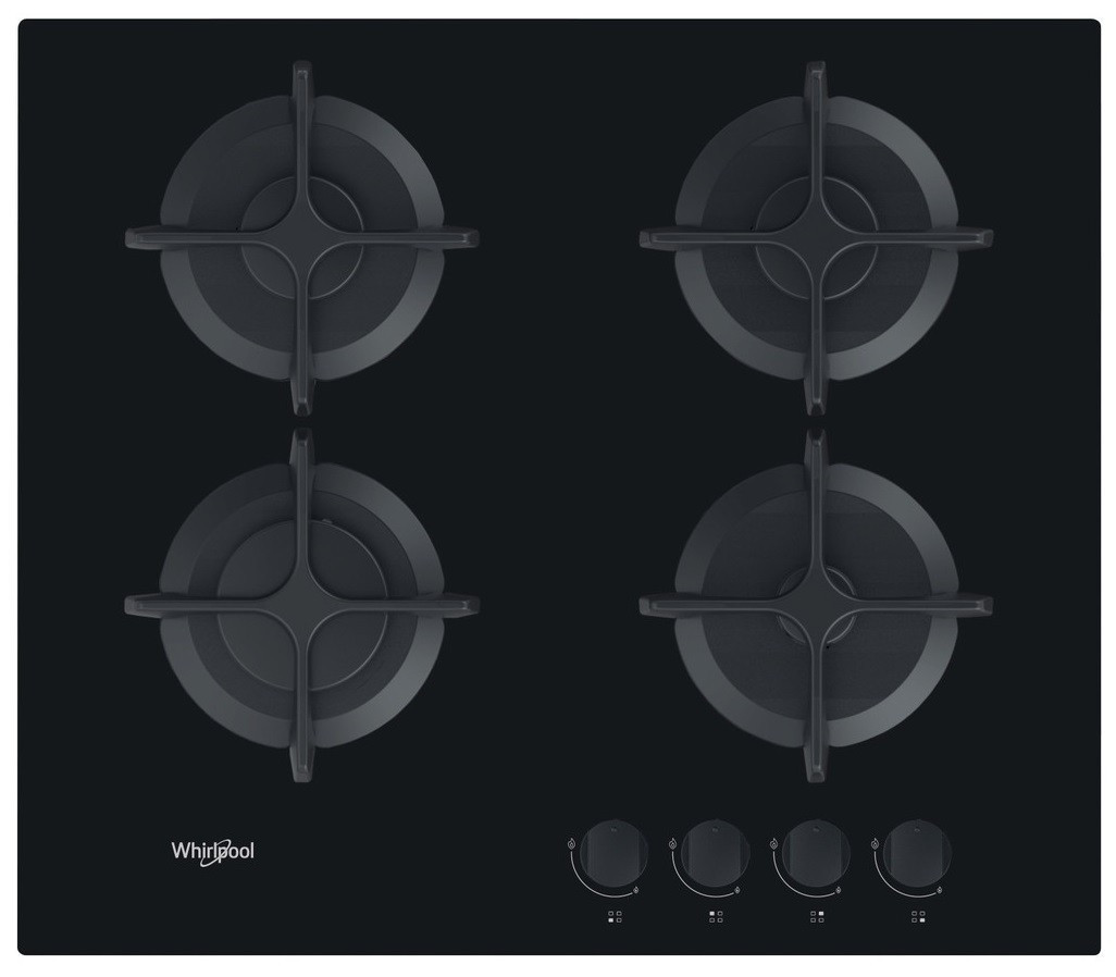 Płyta gazowa WHIRLPOOL AKT616NB 59 cm Czarne szkło
