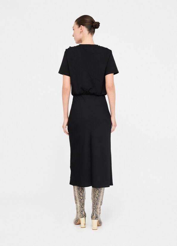 Vestito lungo con bottoni