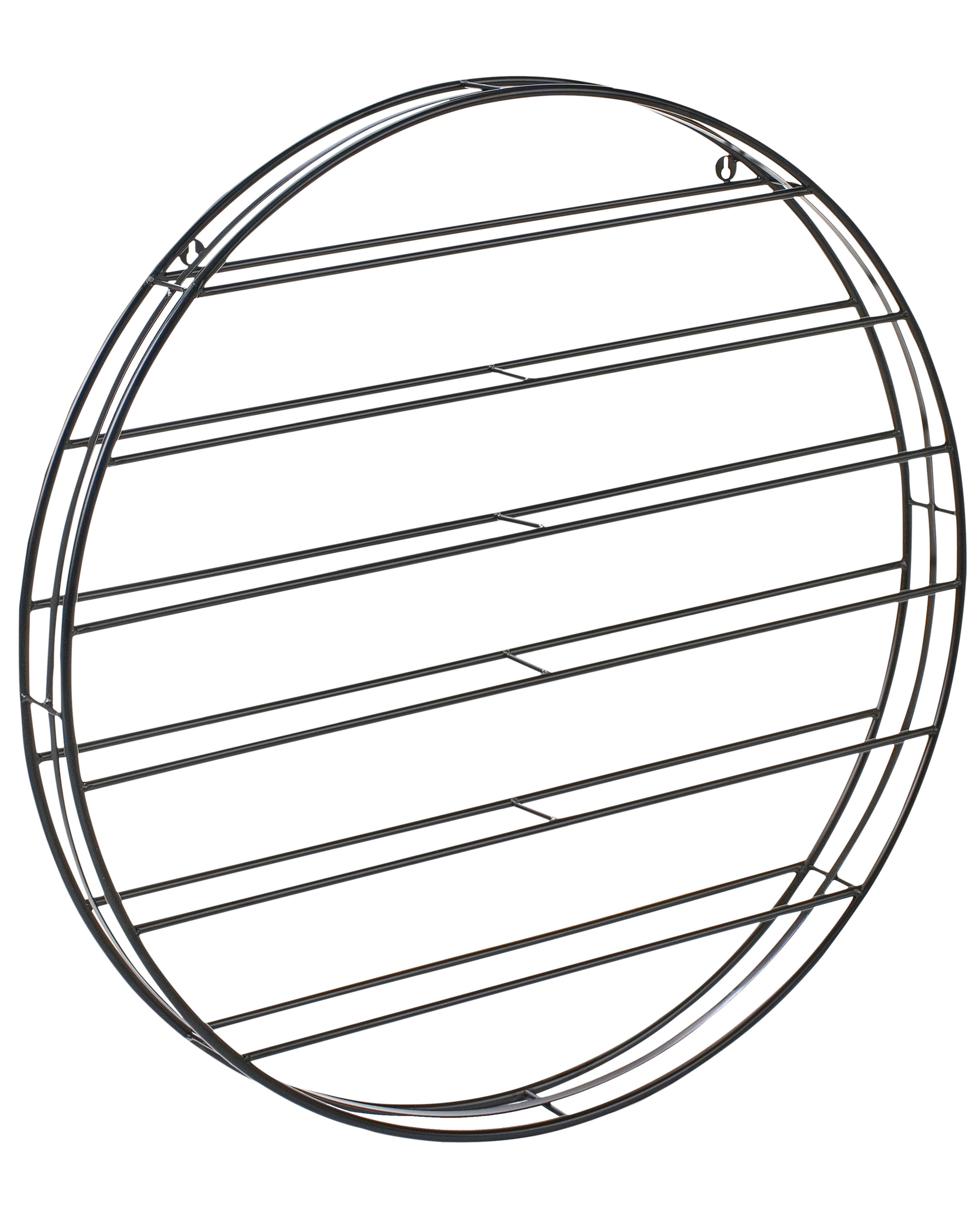 Wall Mounted Wine Rack ANNACOTTY Metal Black