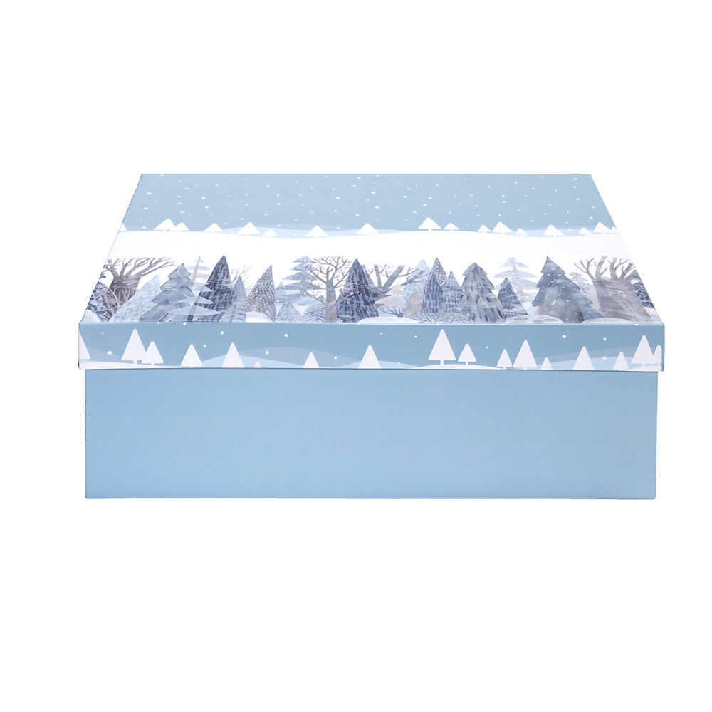 BoÎte à cadeau rectangulaire 32x24xH11,2cm - 2 modèles