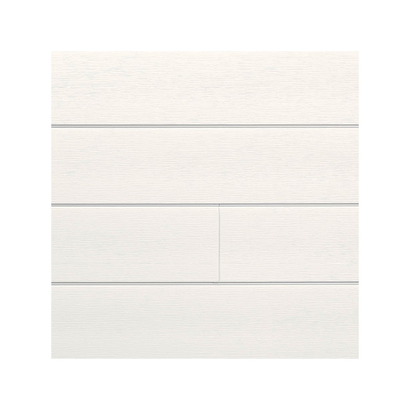 Lambris extérieur blanc en PVC 240 x 18,5 x 0,6 cm 6 pièces DUMACLIN