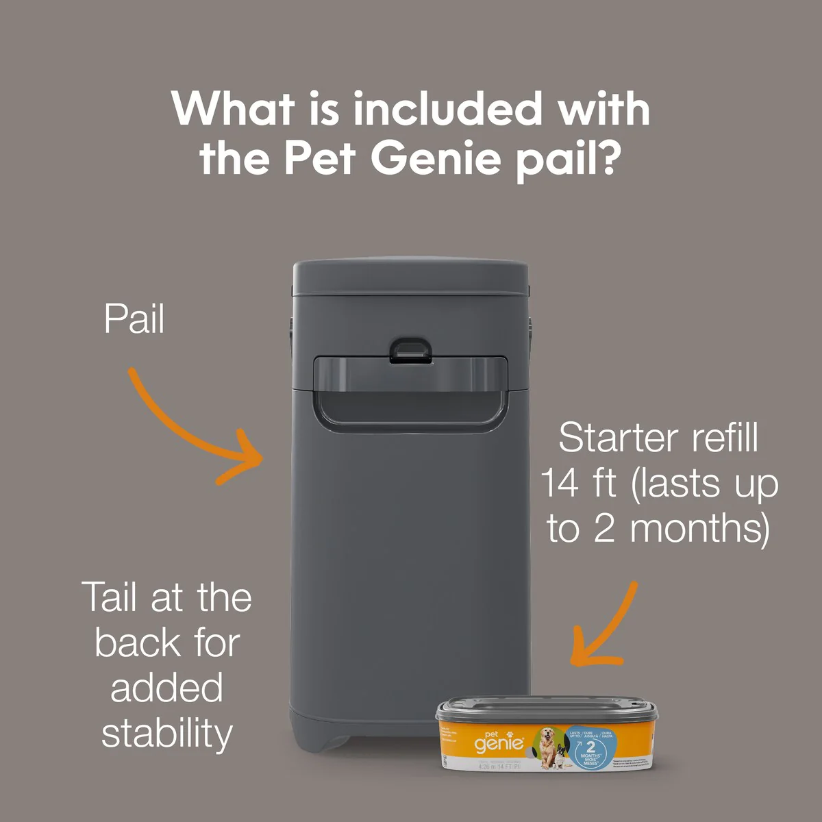 Pet Genie Pail with Starter Refill