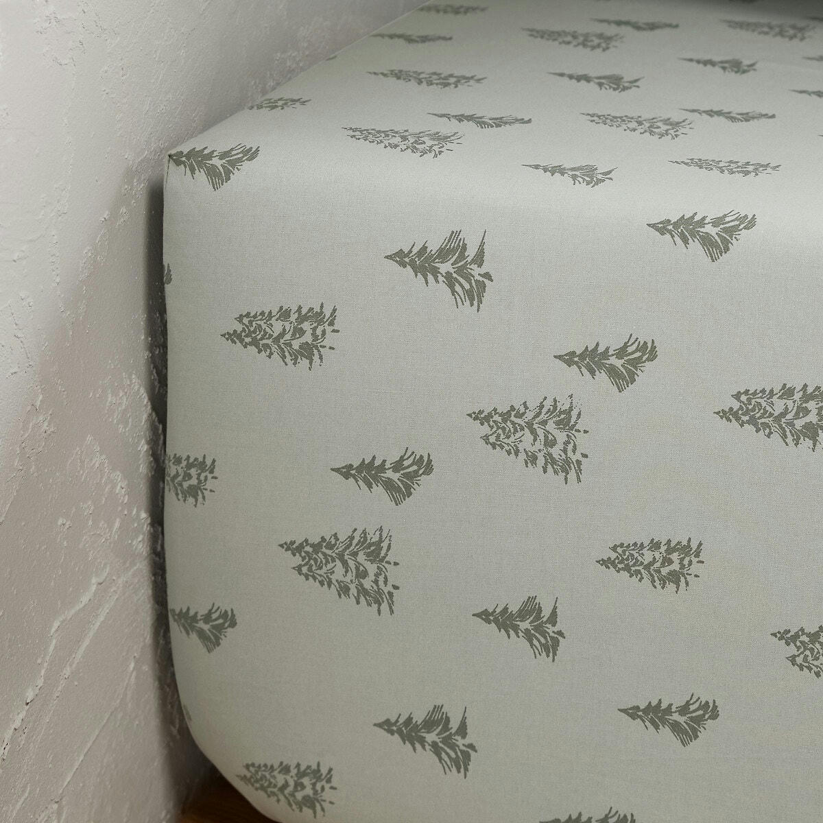 Drap-housse percale de coton bonnet 30 cm, Orvaz