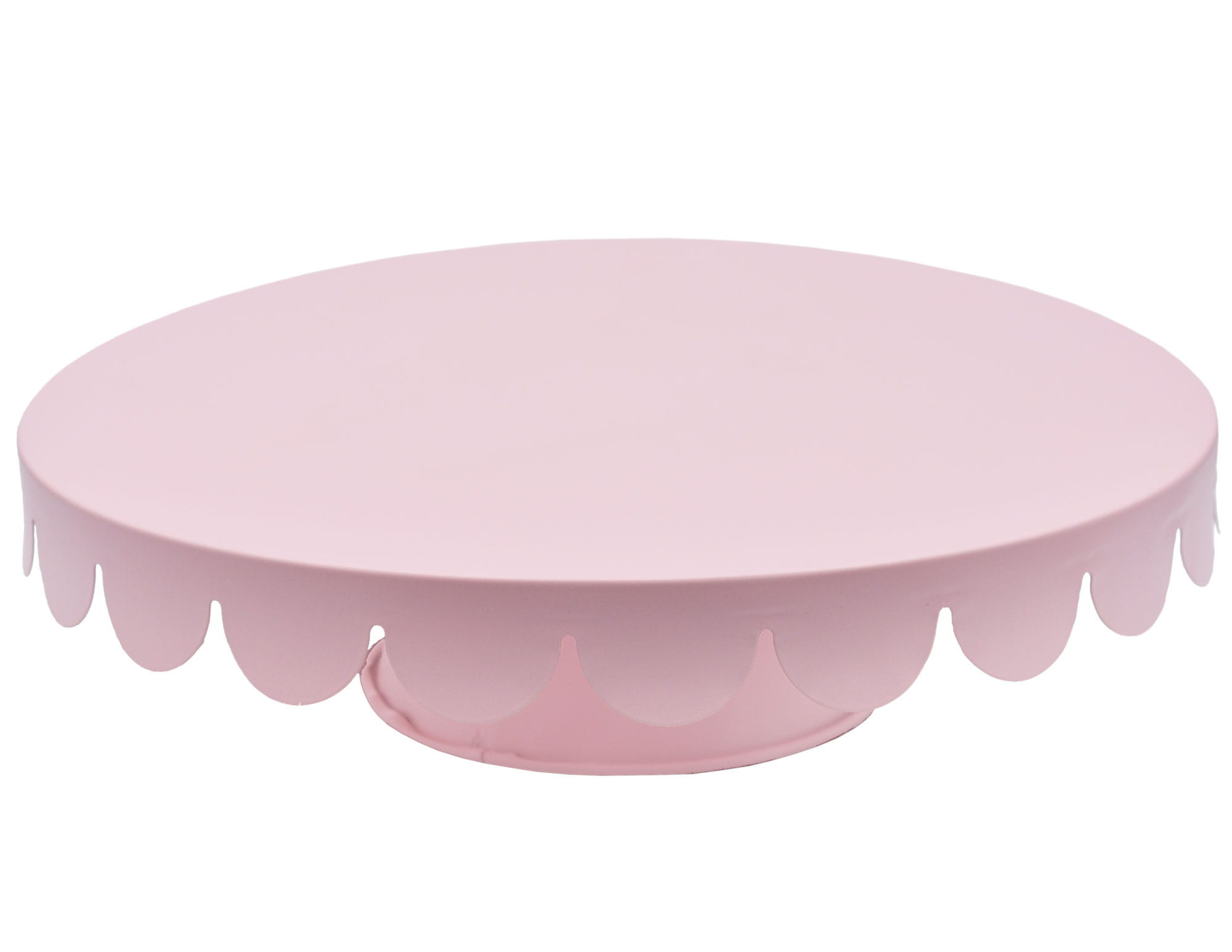 Patera metalowa do tortu ciastek ciasta ciast 28cm BRUNBESTE różowa