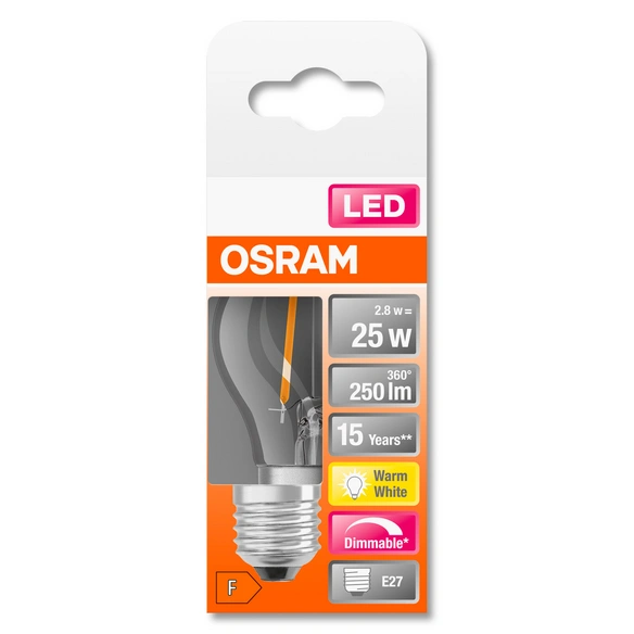 LED-Leuchtmittel »LED Retrofit CLASSIC P DIM«, 2,8 W, E27, warmweiß
