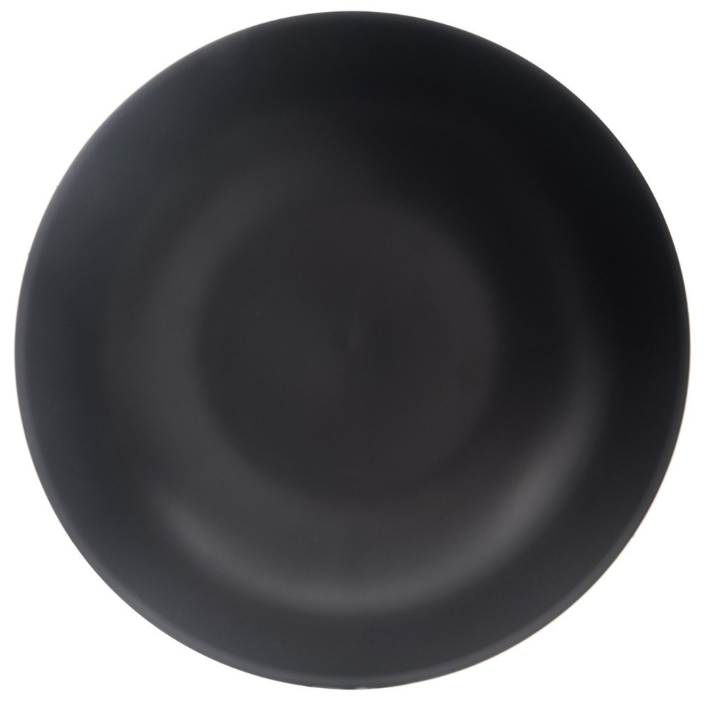 Talerz obiadowy głęboki ceramiczny czarny 20,5 cm, 800 ml