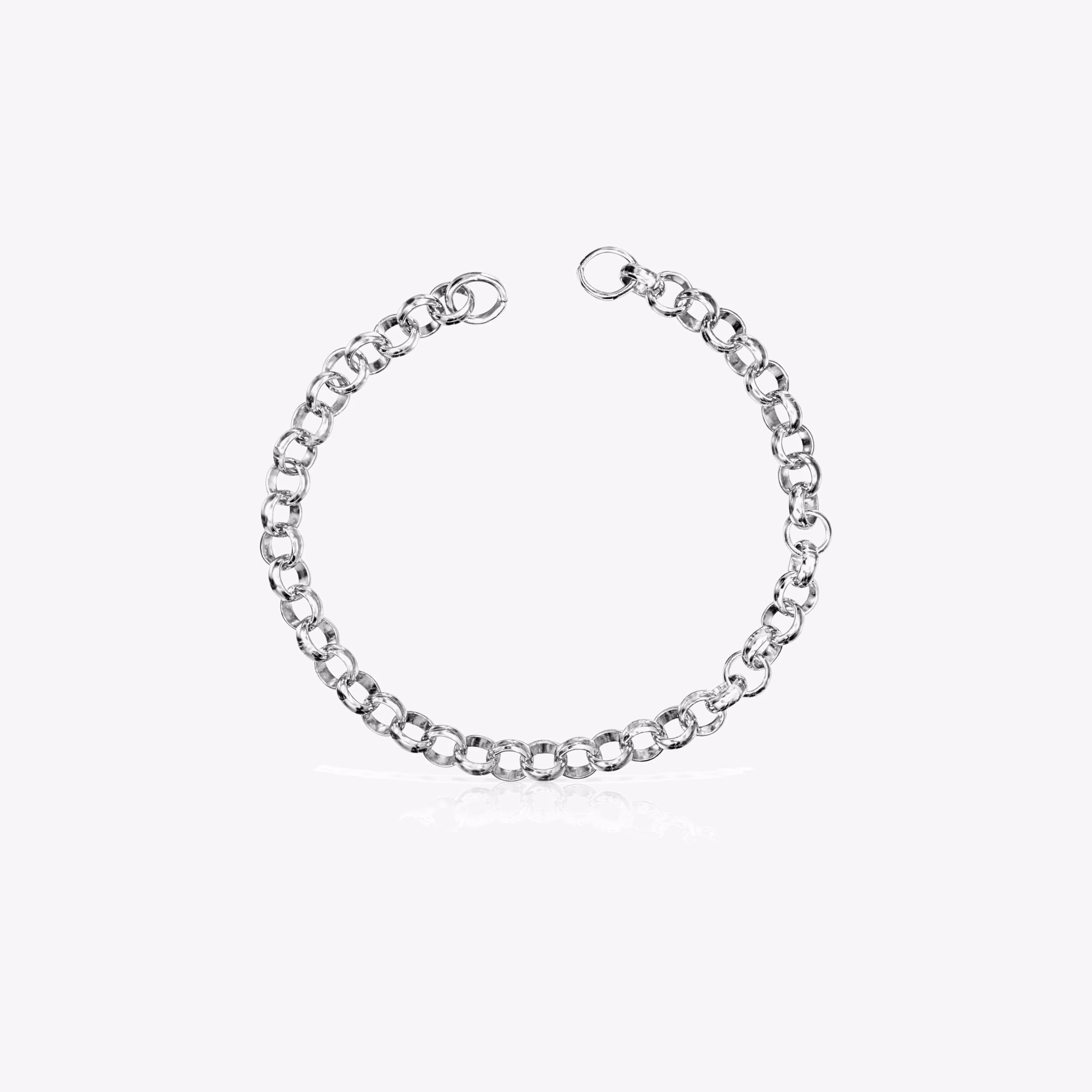 Pulsera de plata 17cm. Hold