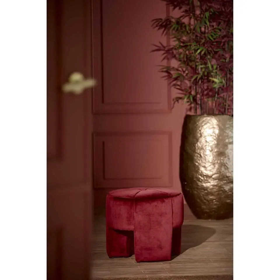 Poef Batoemi - Rood - &Oslash;51x45cm