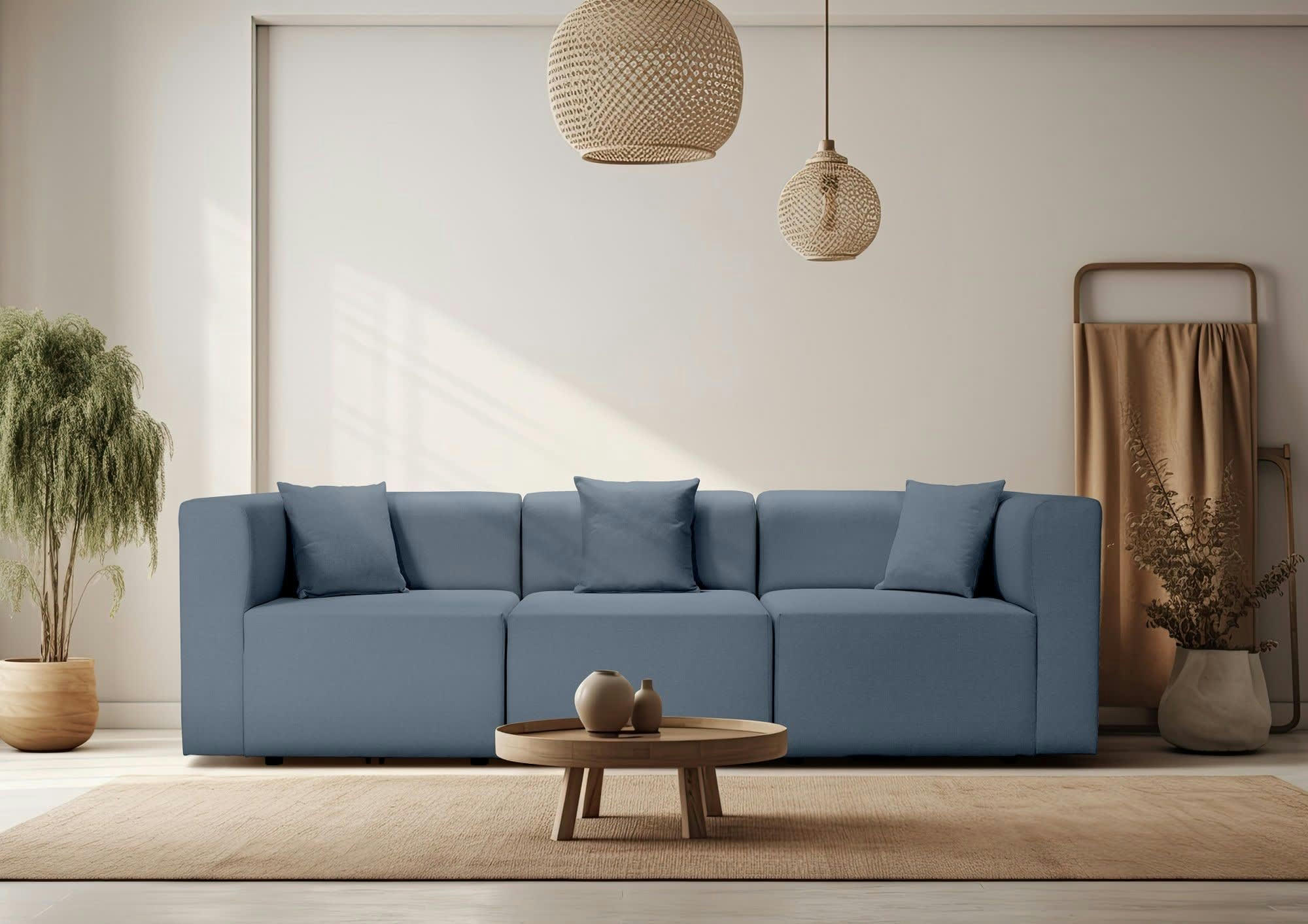 CENTAURI - Canapé modulable 3 places  en tissu