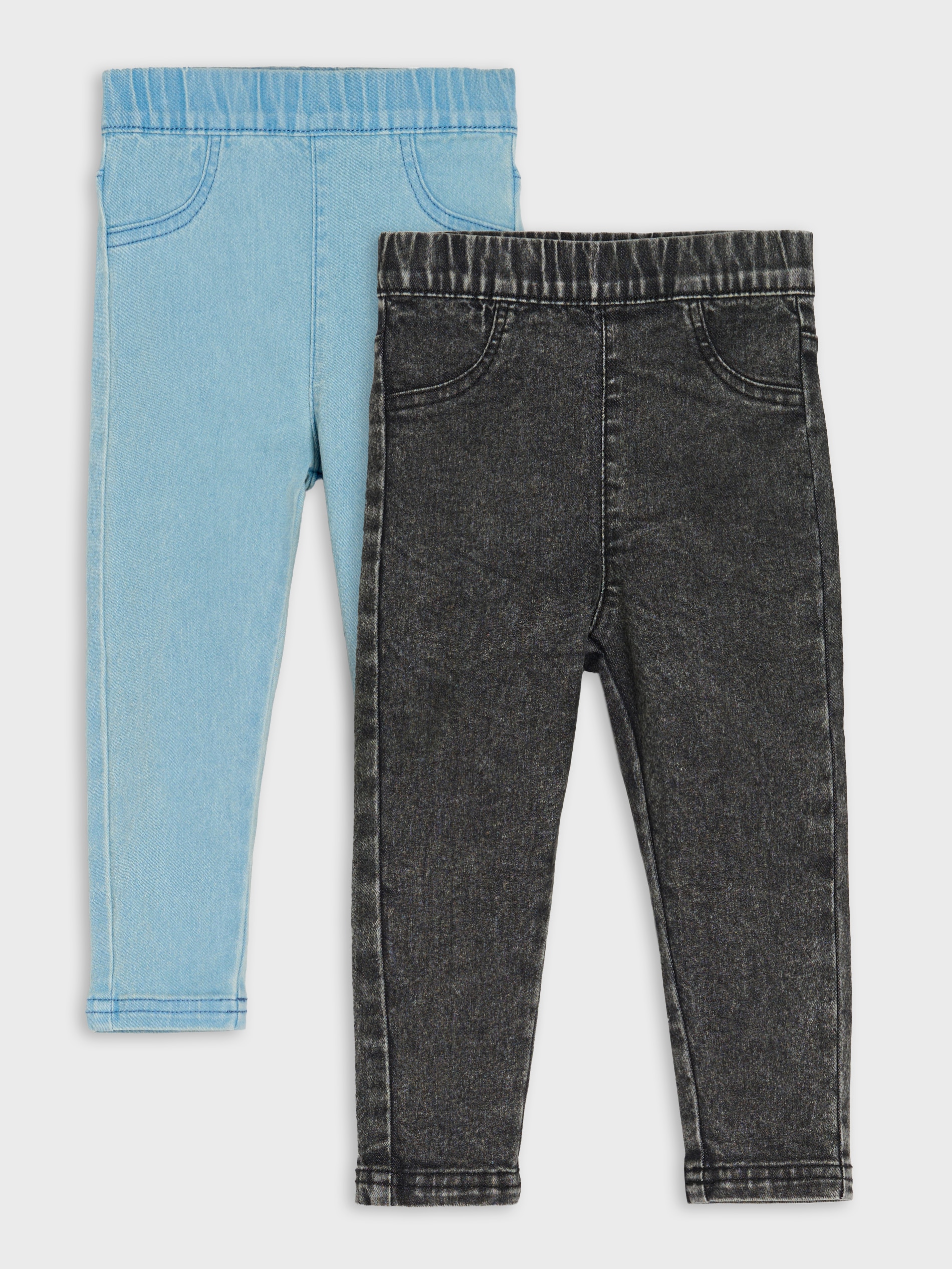 Jeansy z regulowanym pasem 2 pack