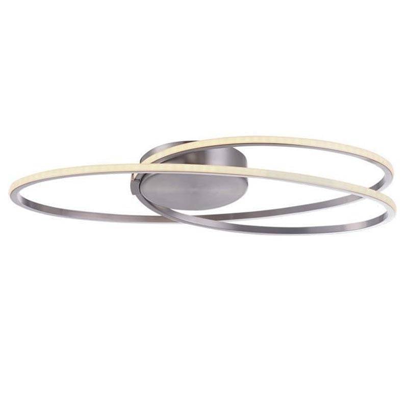Freelight plafondlamp Ophelia - 1 lichts - 49 x 10  cm - mat chroom