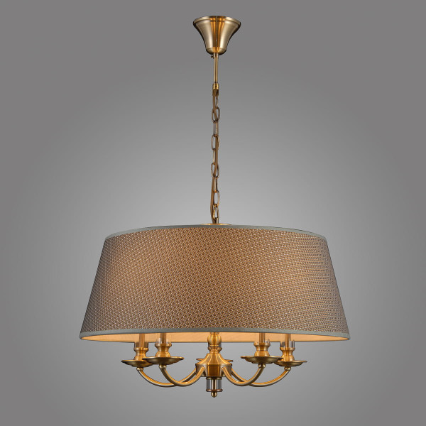 Lampa wisząca brąz antyczny Zanobi 5xE14x40W wym: 89x60x60 cm Italux