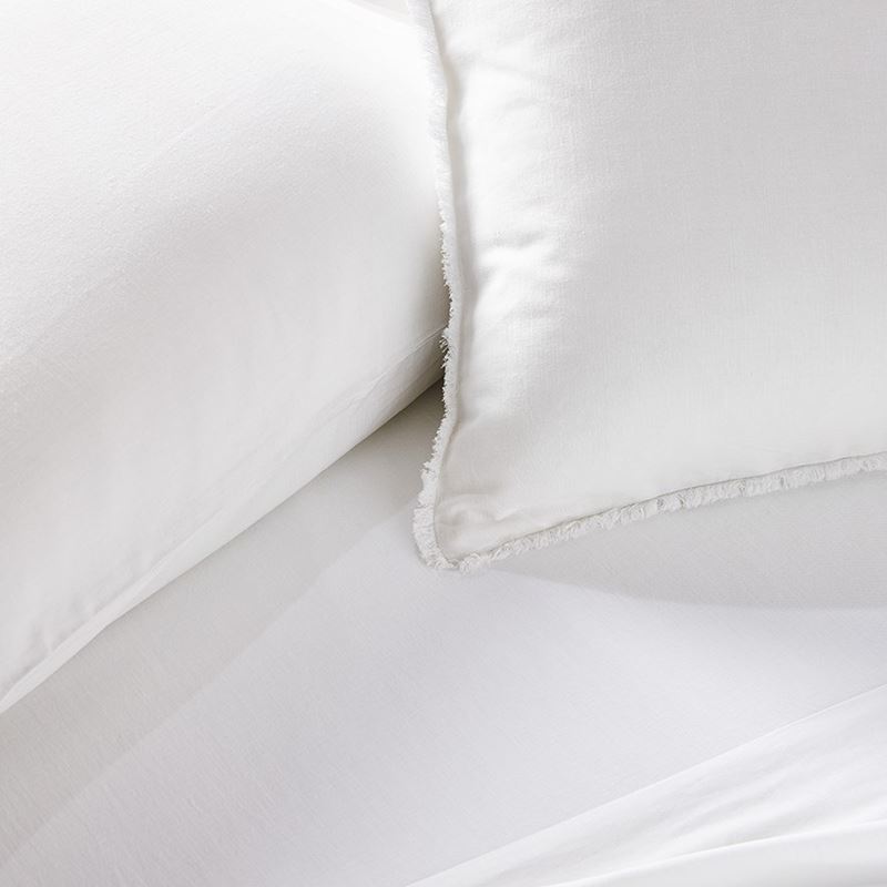 Bamboo Linen White Sheet Separates