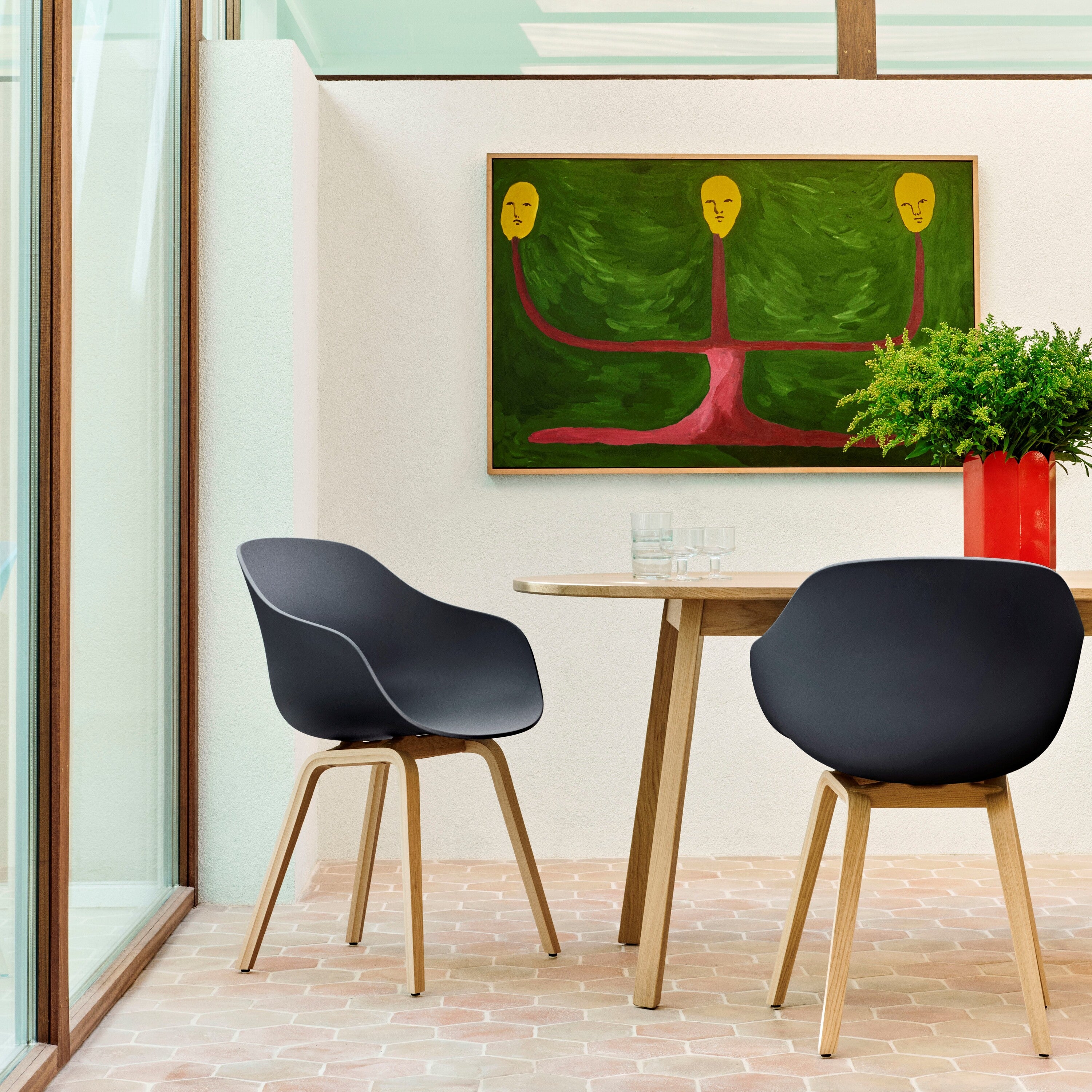 HAY About a Chair AAC222 Stoel - Oak - Black