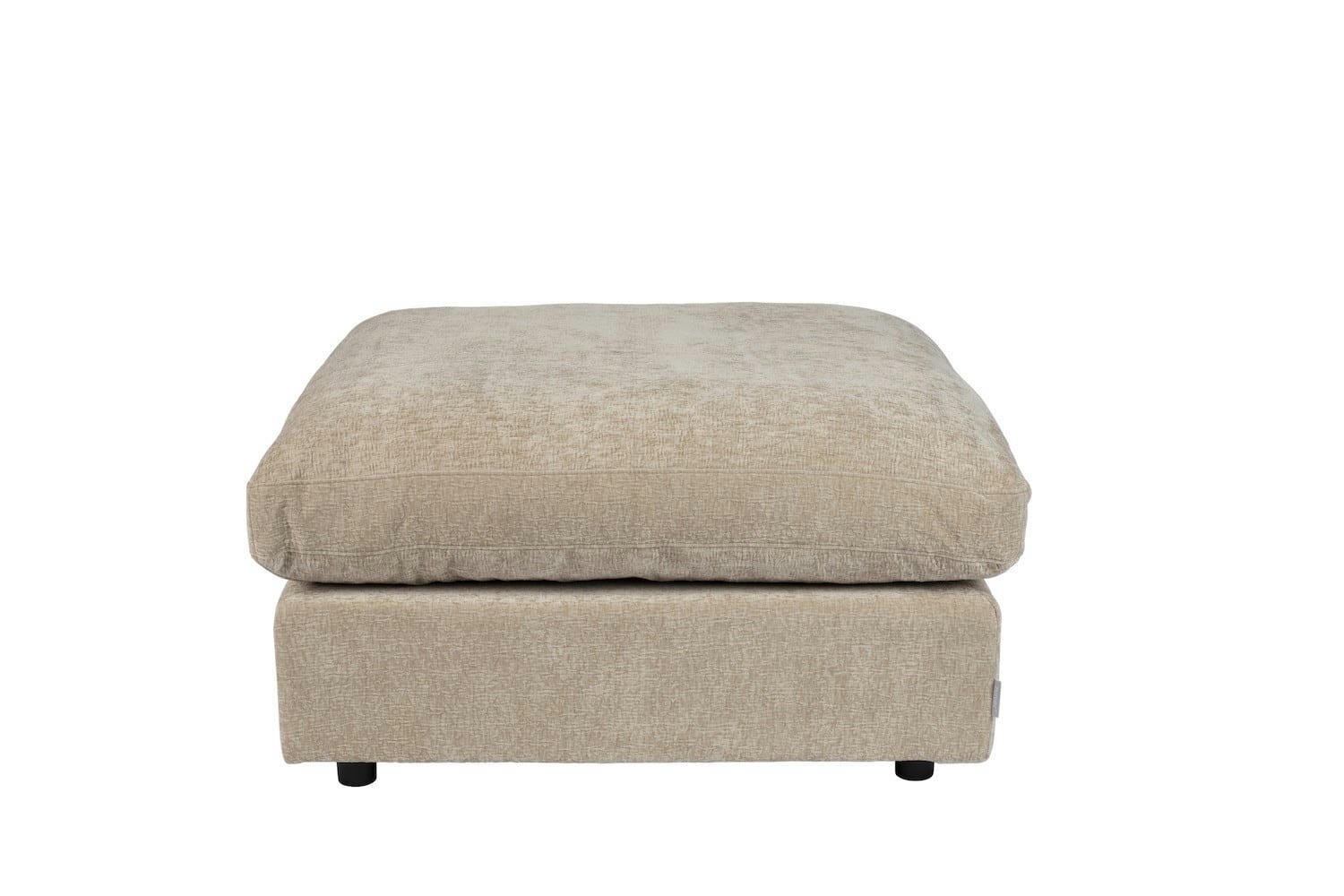 SENSE - Pouf en tissu beige L 92