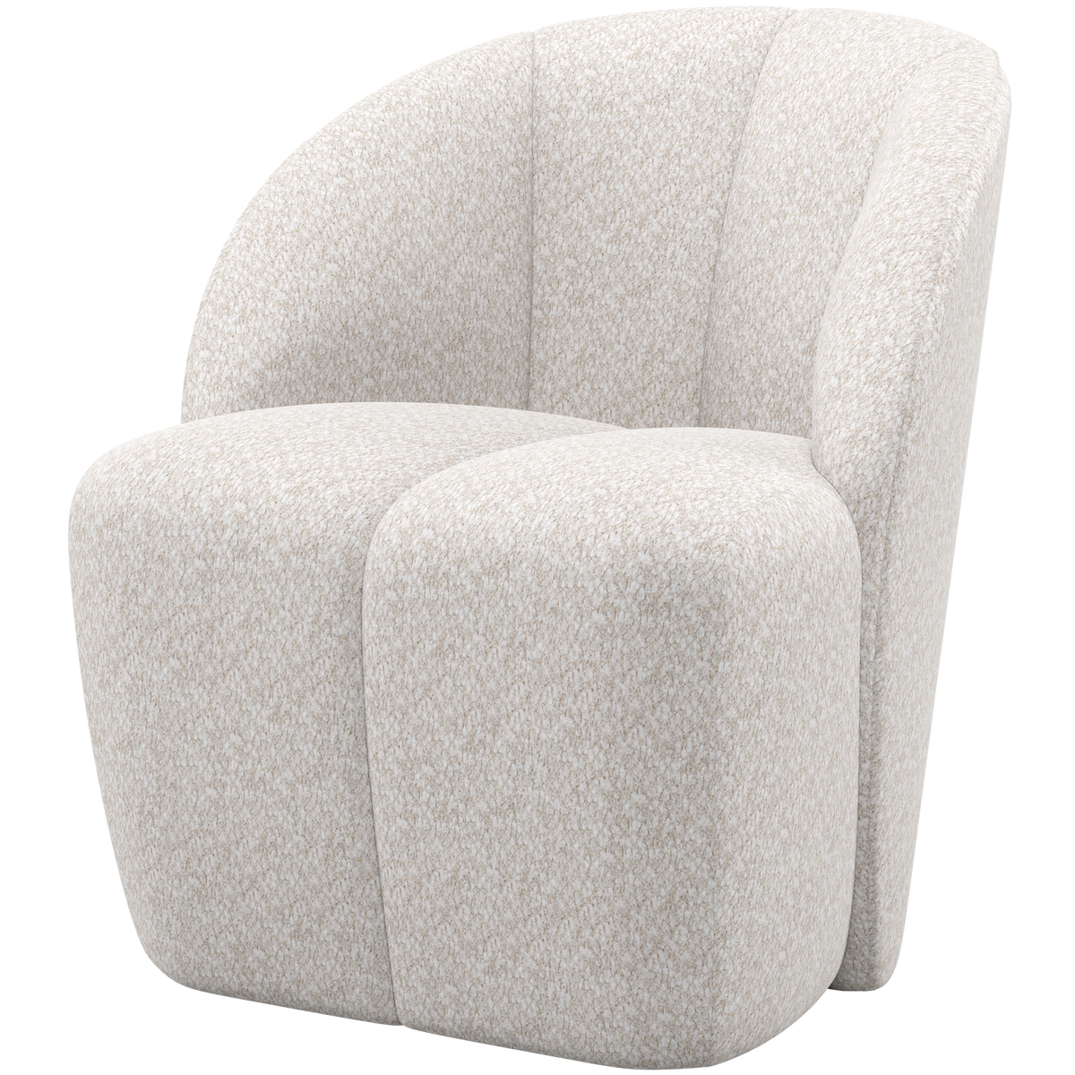 WOOOD draaifauteuil Mojo - Wollig - Ecru - 75x68x77