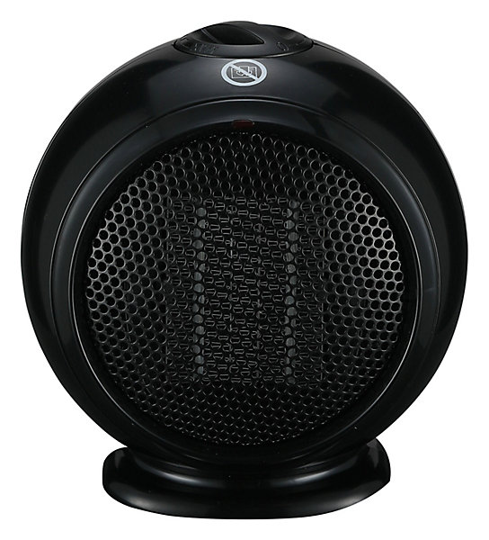 Chauffage d'appoint soufflant céramique noir 500W