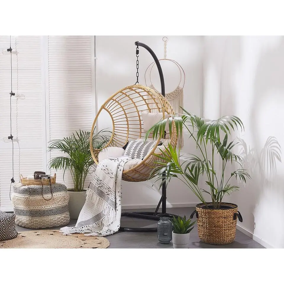 ASPIO - Hangstoel - Natuurlijk - 99 cm - PE rotan