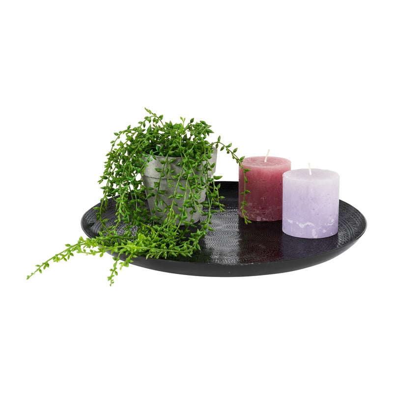Decoratieplateau - zwart - &Oslash;34 cm