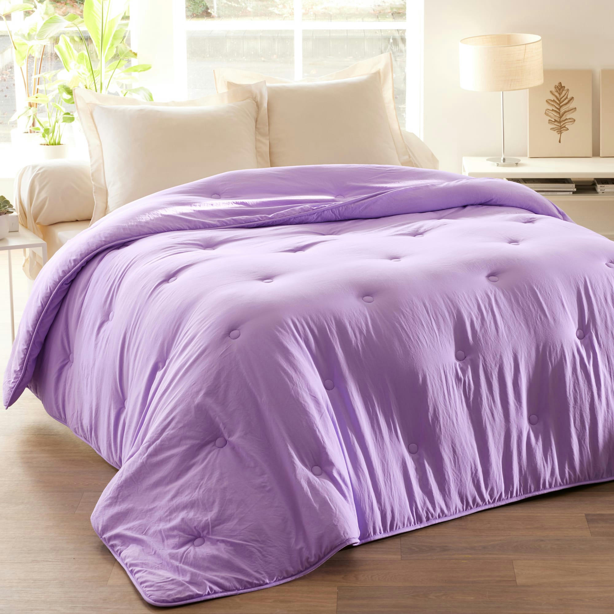 ZEPHYR - Couette 220x240 violette en polyester 200 g/m²