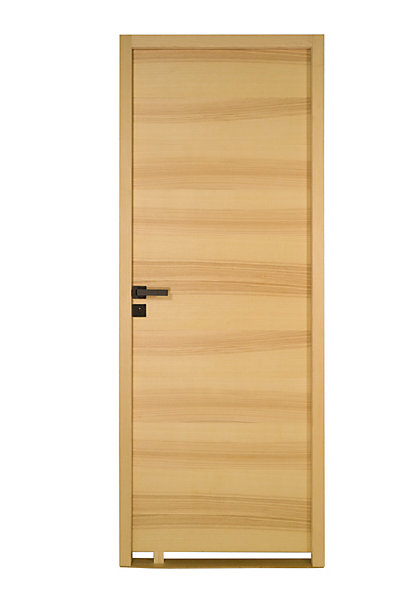 Bloc Porte isoplane LYNX 930 gauche en placage bois frêne gris européen